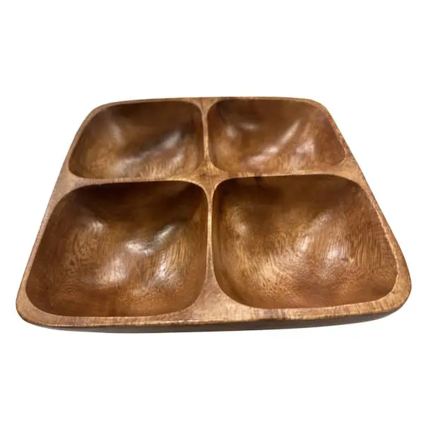 צלחת עץ מחולקת CutterPeeler