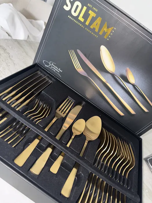 סט סכו"ם סולתם זהב Barkan