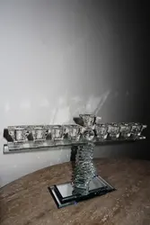 חנוכיה קריסטל - מדורגת