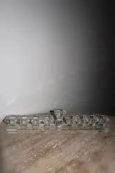 חנוכיה קריסטל שקוף