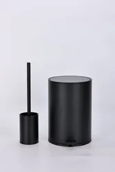 סט פח ומברשת שחור