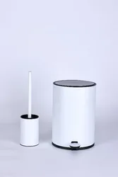 סט פח ומברשת לבן